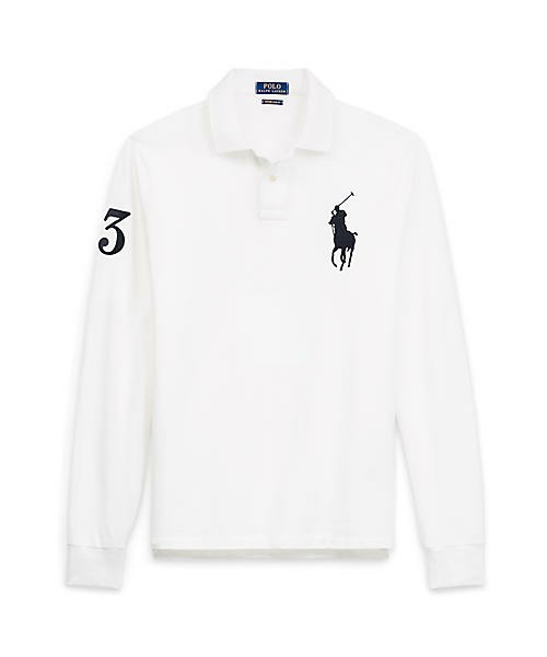 ポロ ラルフ ローレン(POLO RALPH LAUREN)スリム フィット コットン メッシュ ポロシャツ｜写真1